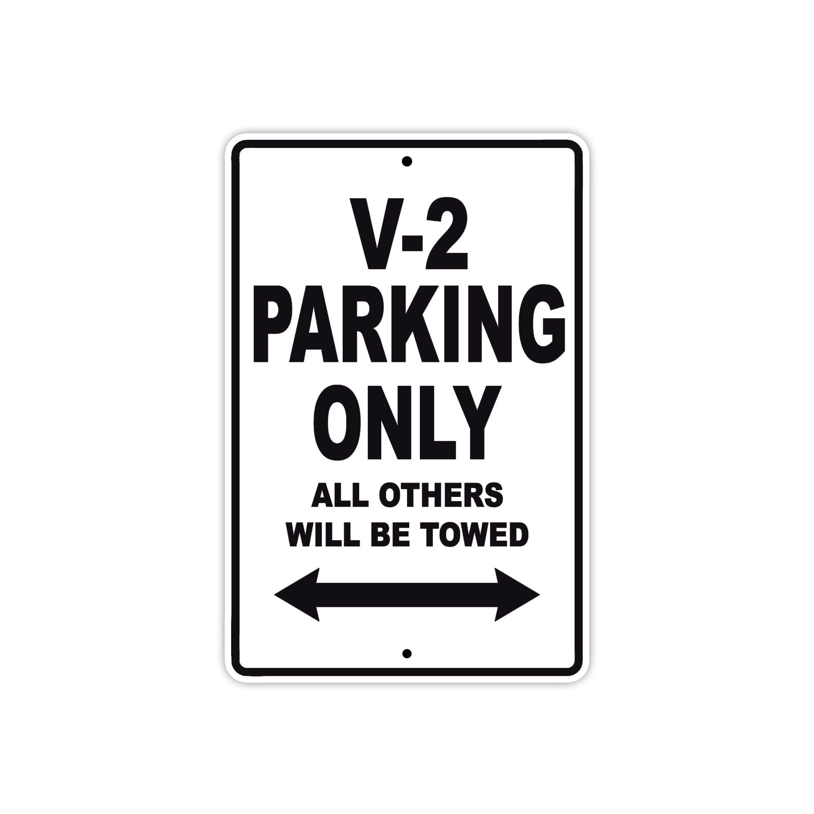 Boom Trikes V 2 Parking Only All Others Will Be Towed Aluminum Decor Garage Sign