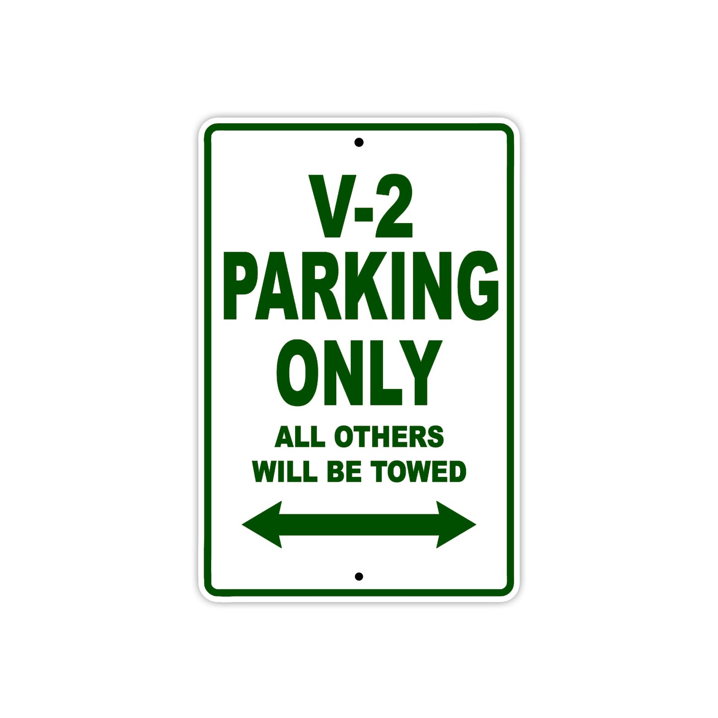 Boom Trikes V 2 Parking Only All Others Will Be Towed Aluminum Decor Garage Sign