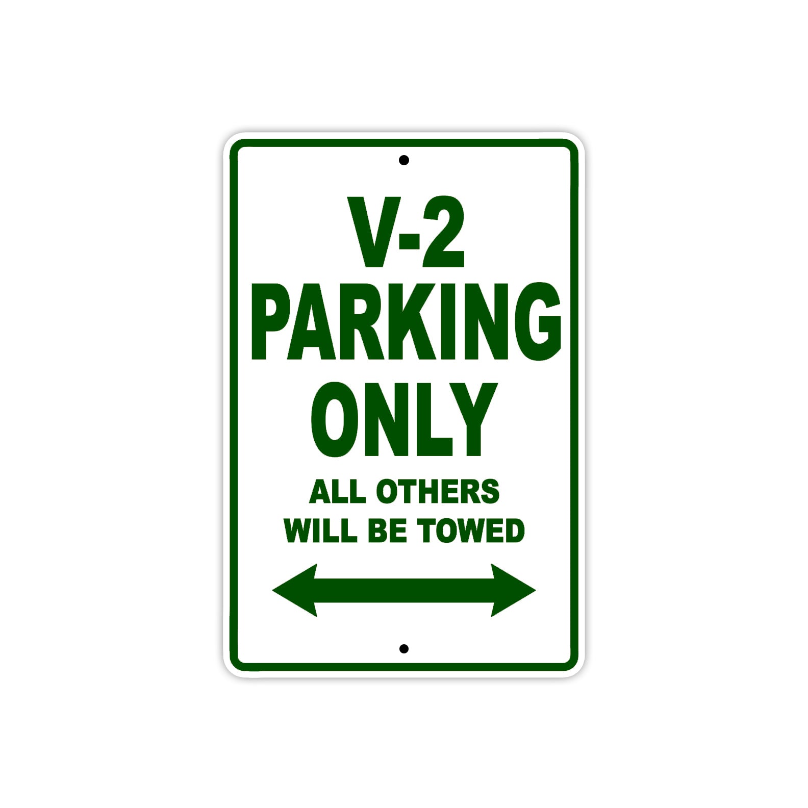 Boom Trikes V 2 Parking Only All Others Will Be Towed Aluminum Decor Garage Sign
