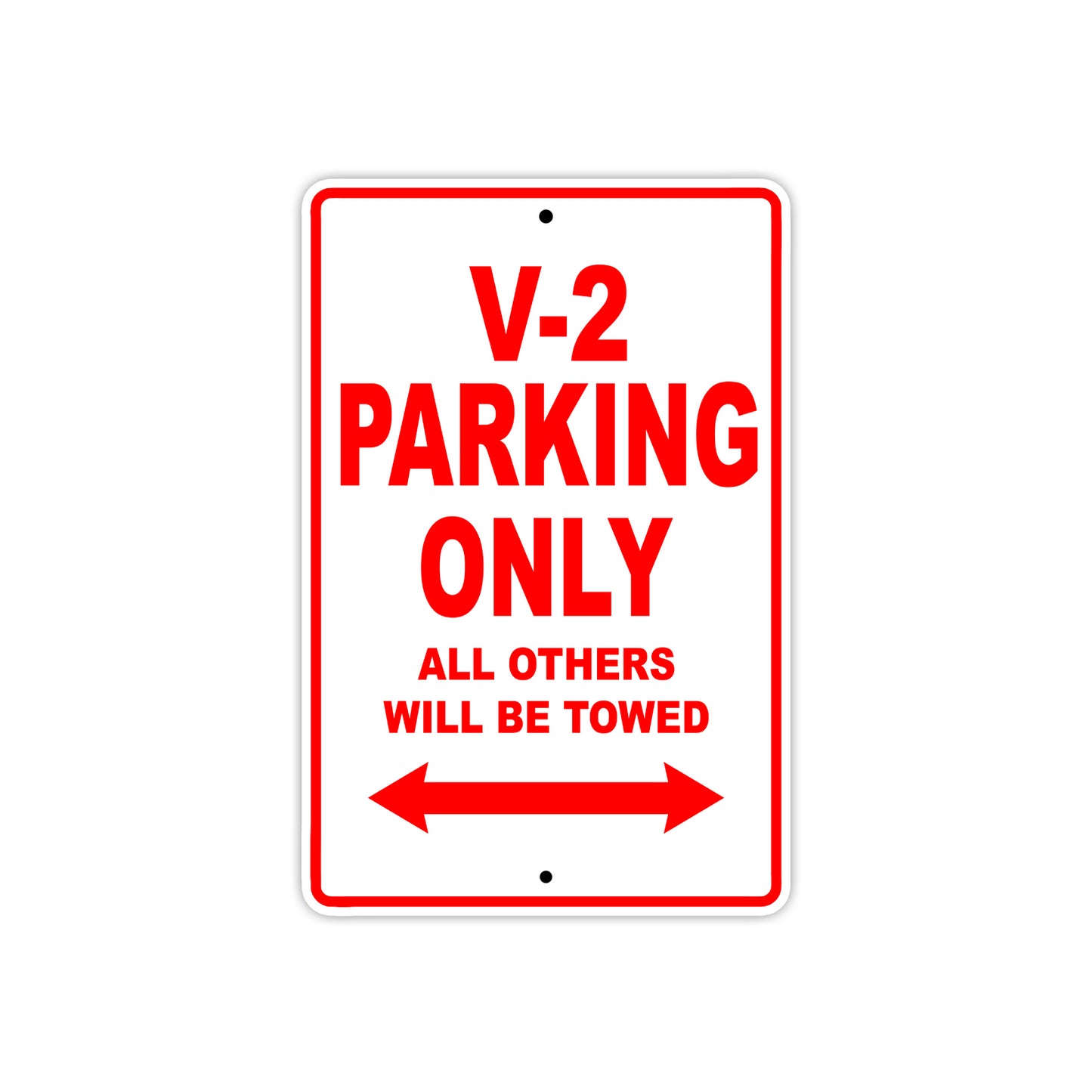 Boom Trikes V 2 Parking Only All Others Will Be Towed Aluminum Decor Garage Sign