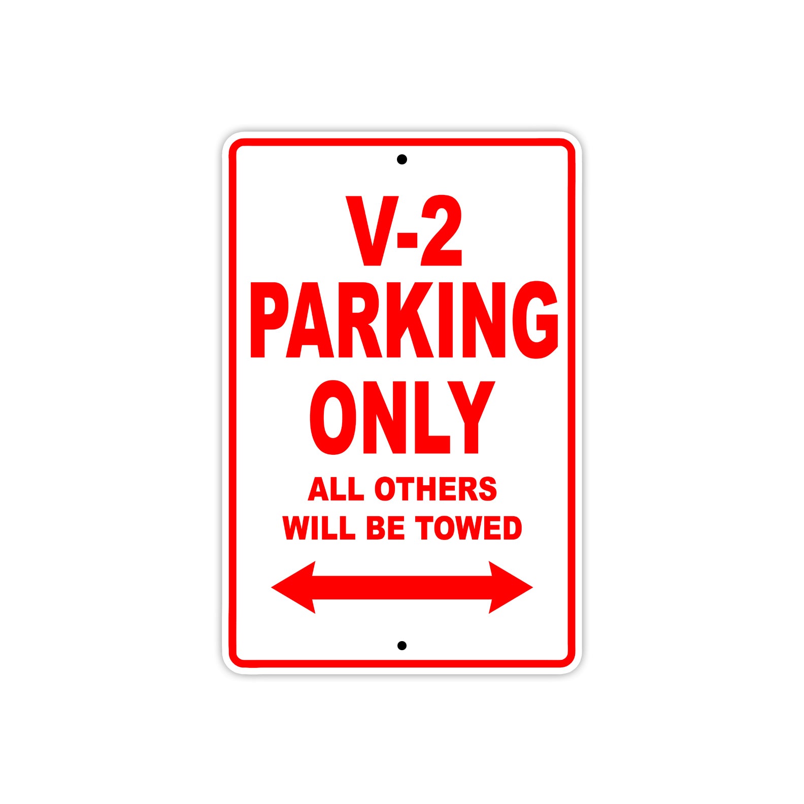 Boom Trikes V 2 Parking Only All Others Will Be Towed Aluminum Decor Garage Sign
