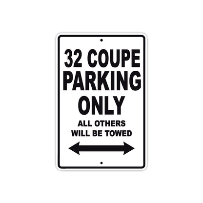Boss Hoss 32 Coupe Parking Only All Others Will Be Towed Aluminum Decor Garage Sign