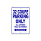 Boss Hoss 32 Coupe Parking Only All Others Will Be Towed Aluminum Decor Garage Sign