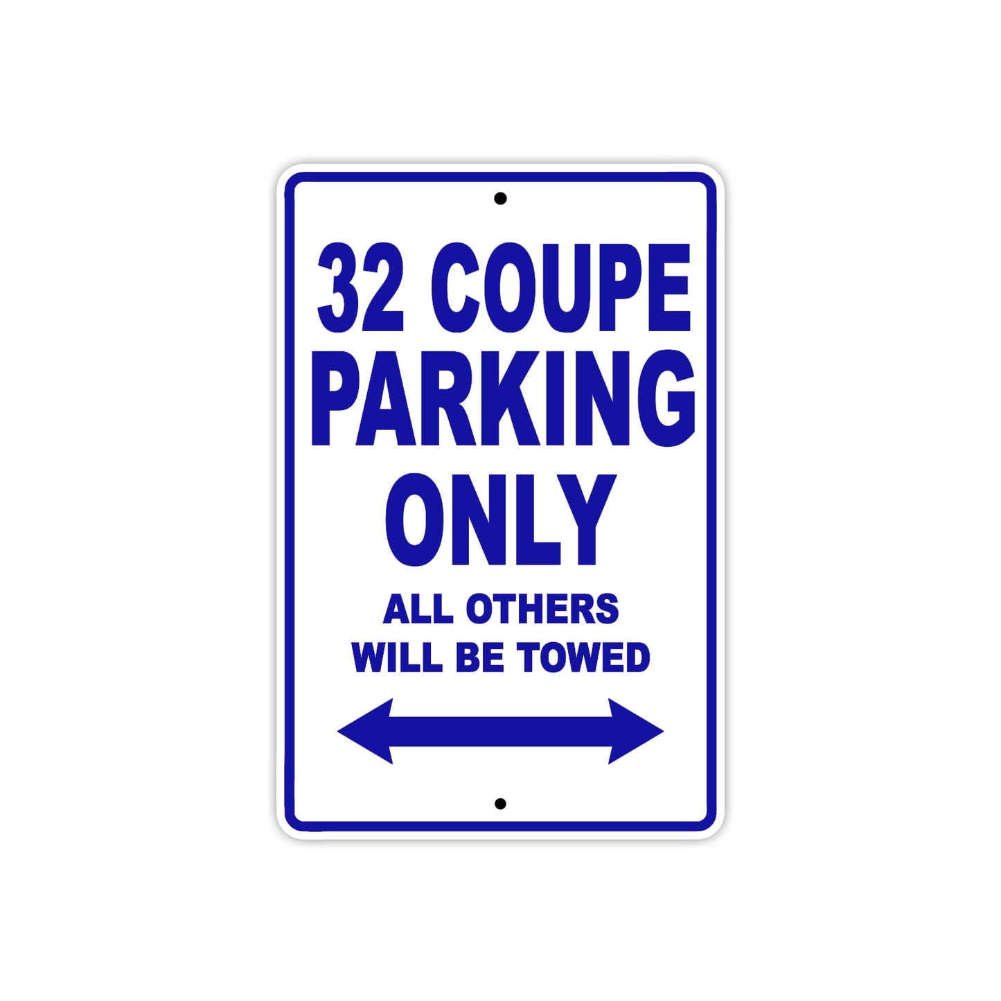 Boss Hoss 32 Coupe Parking Only All Others Will Be Towed Aluminum Decor Garage Sign
