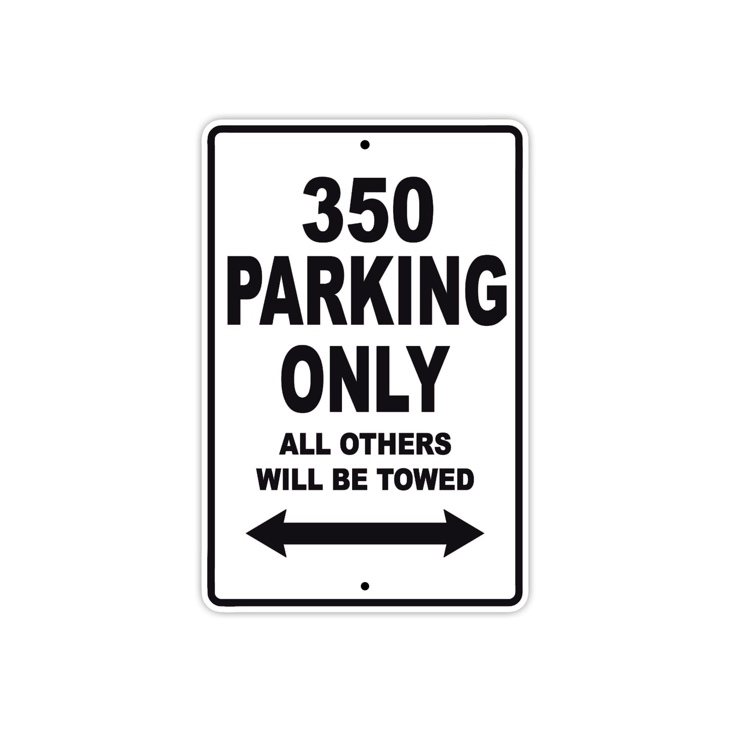 Boss Hoss 350 Parking Only All Others Will Be Towed Aluminum Decor Garage Sign