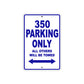 Boss Hoss 350 Parking Only All Others Will Be Towed Aluminum Decor Garage Sign