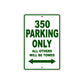 Boss Hoss 350 Parking Only All Others Will Be Towed Aluminum Decor Garage Sign