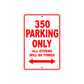 Boss Hoss 350 Parking Only All Others Will Be Towed Aluminum Decor Garage Sign