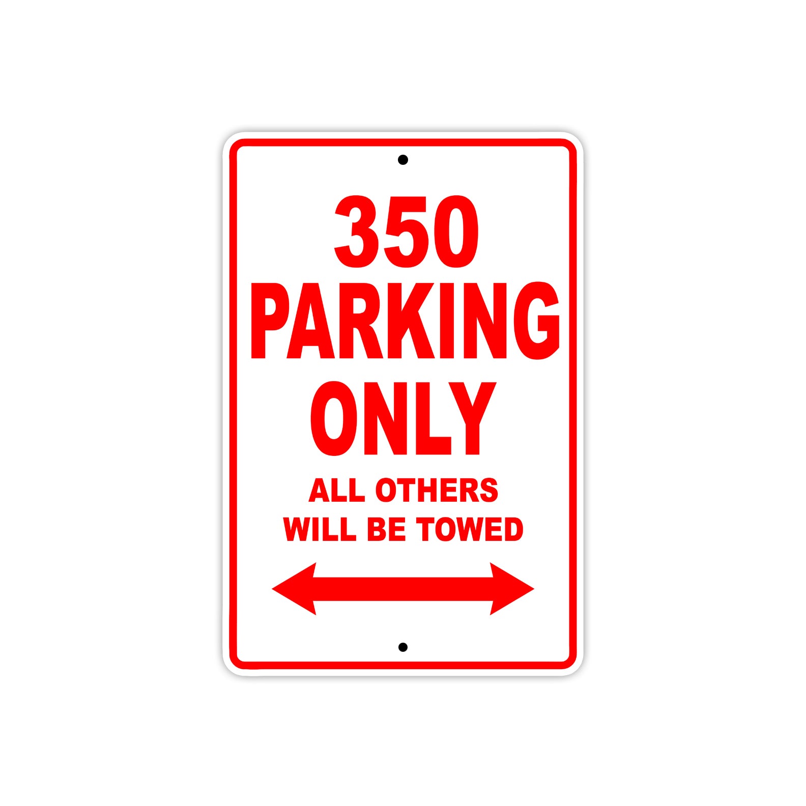 Boss Hoss 350 Parking Only All Others Will Be Towed Aluminum Decor Garage Sign