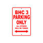 Boss Hoss BHC 3 Parking Only All Others Will Be Towed Aluminum Decor Garage Sign