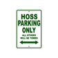 Boss Hoss Hoss Parking Only All Others Will Be Towed Aluminum Decor Garage Sign