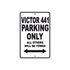 Buell Victor 441 Parking Only All Others Will Be Towed Aluminum Decor Garage Sign