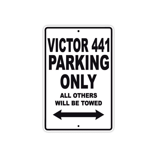 Buell Victor 441 Parking Only All Others Will Be Towed Aluminum Decor Garage Sign