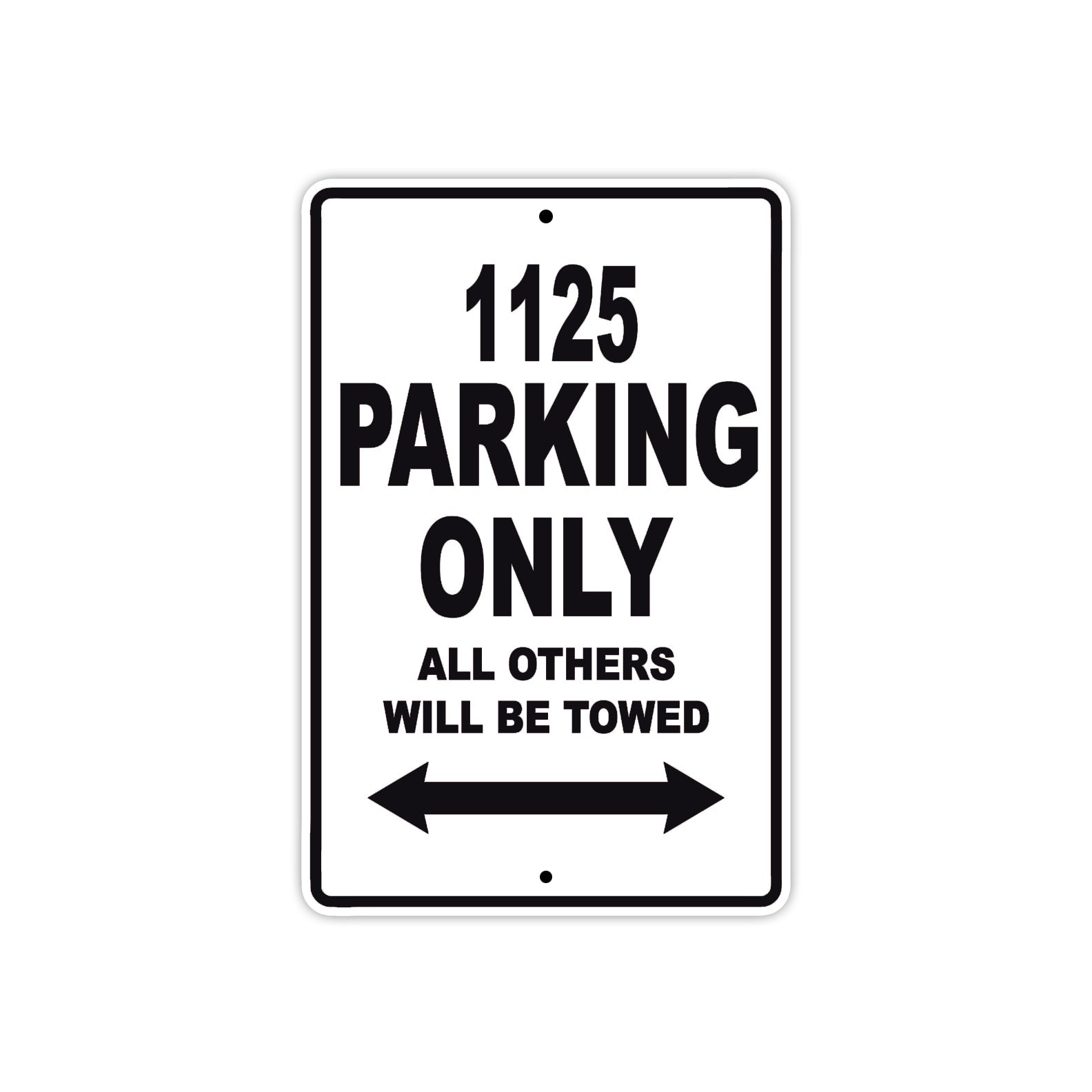 Buell 1125 Parking Only All Others Will Be Towed Aluminum Decor Garage Sign