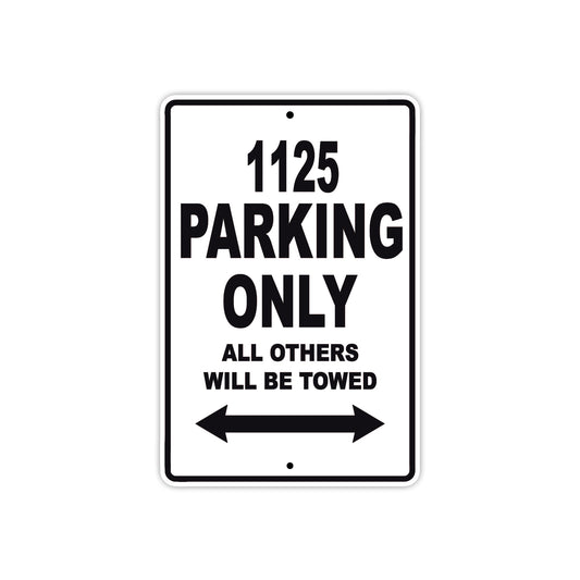 Buell 1125 Parking Only All Others Will Be Towed Aluminum Decor Garage Sign