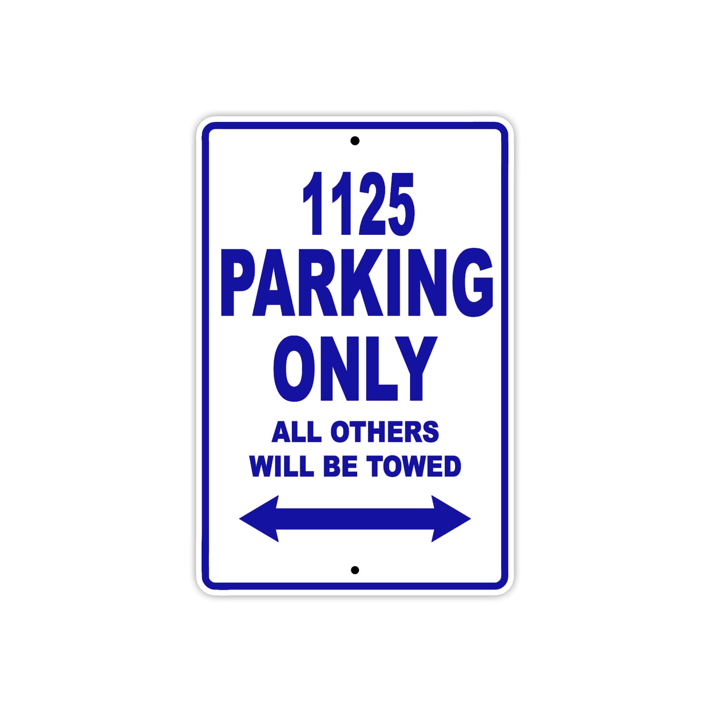 Buell 1125 Parking Only All Others Will Be Towed Aluminum Decor Garage Sign