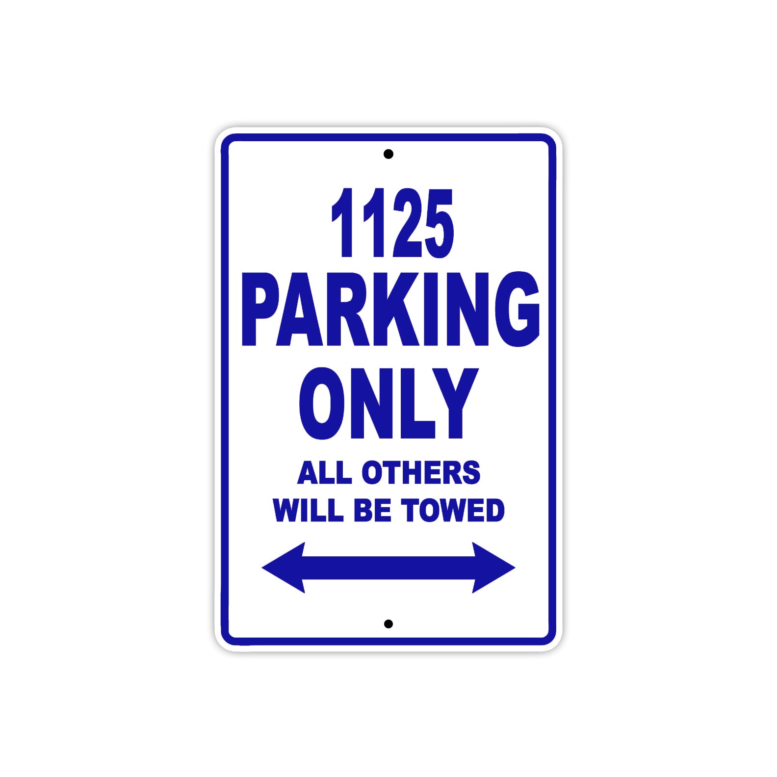 Buell 1125 Parking Only All Others Will Be Towed Aluminum Decor Garage Sign