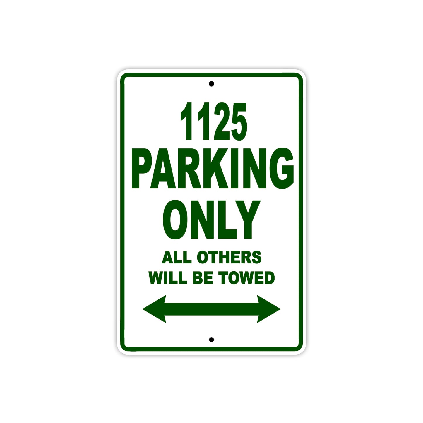 Buell 1125 Parking Only All Others Will Be Towed Aluminum Decor Garage Sign