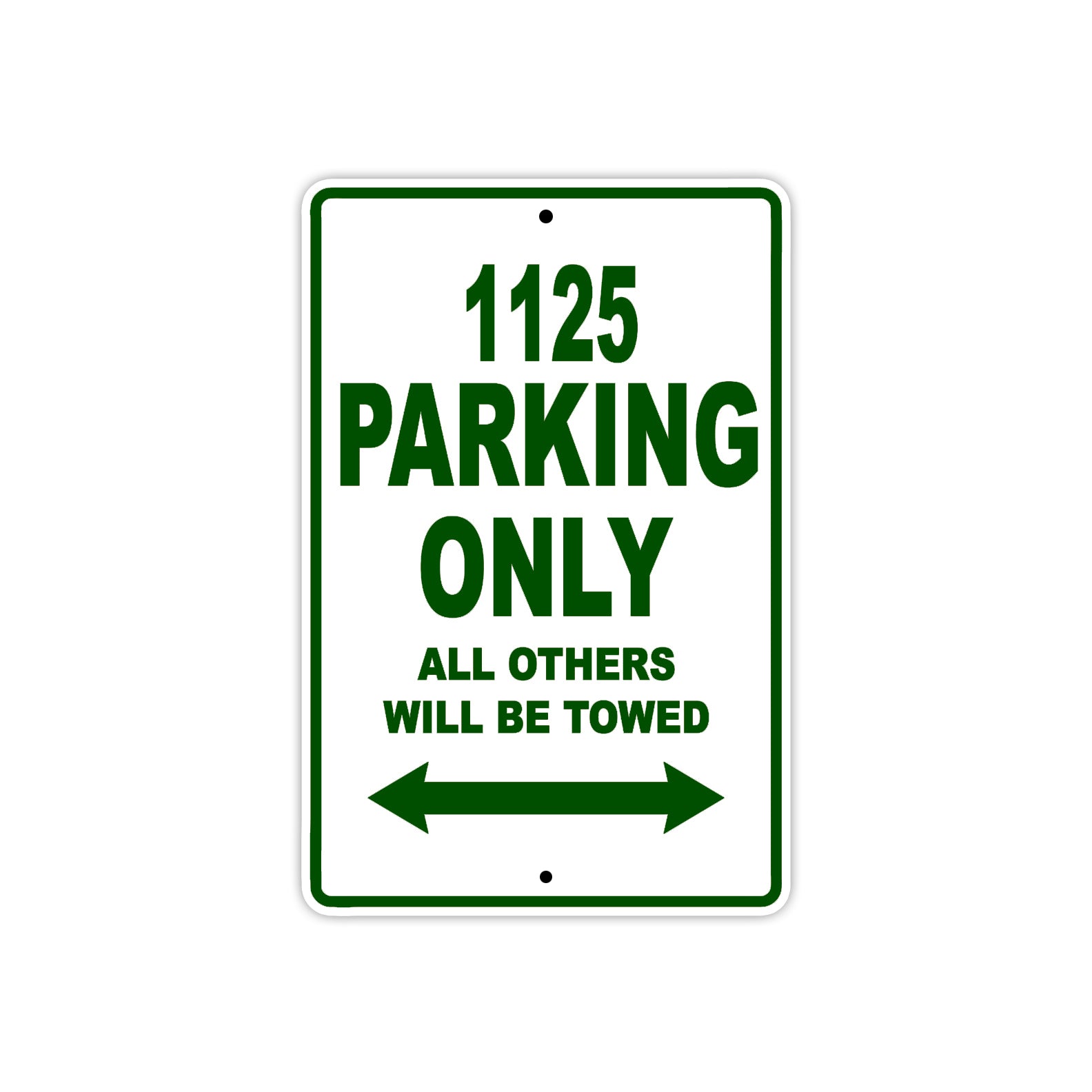 Buell 1125 Parking Only All Others Will Be Towed Aluminum Decor Garage Sign