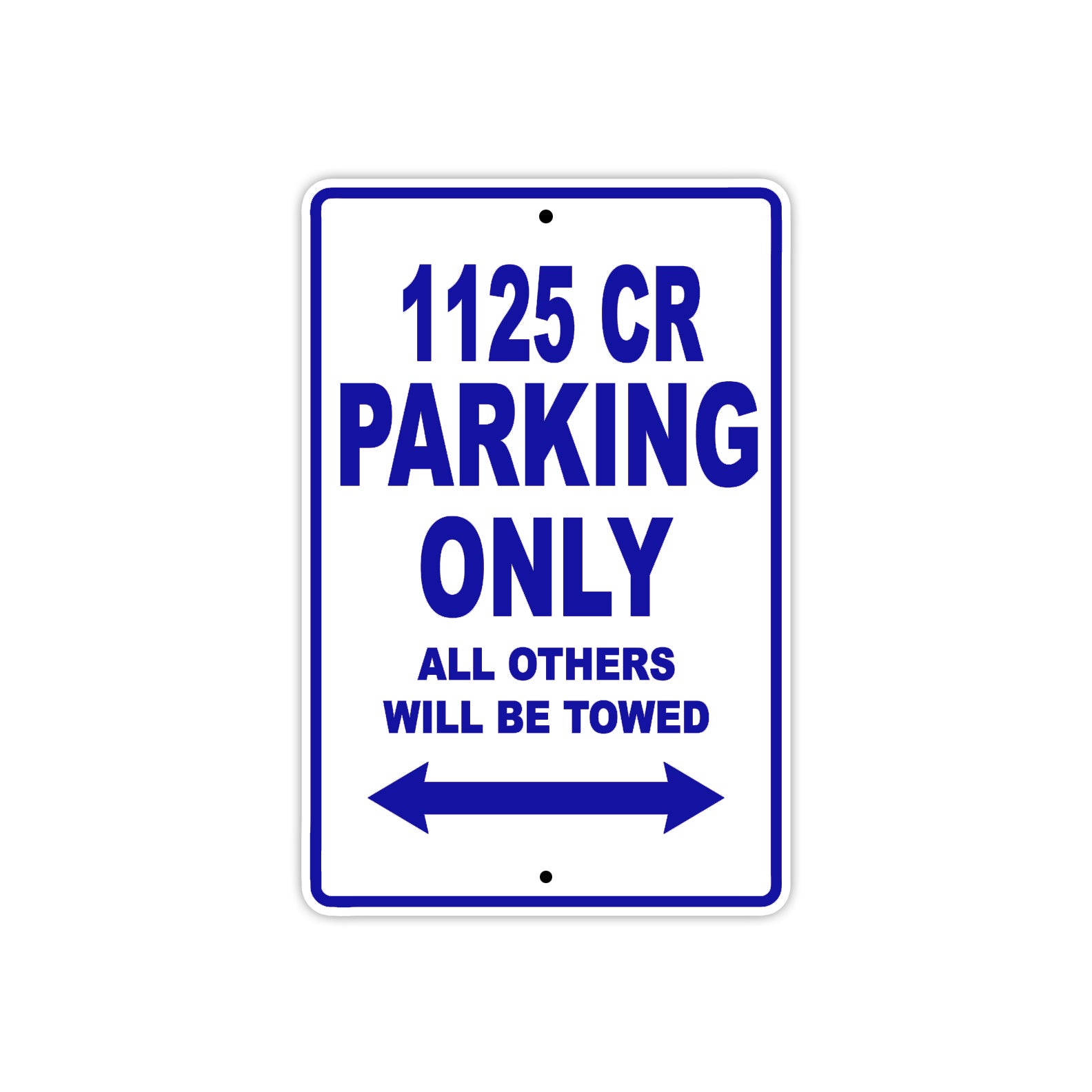 Buell 1125 CR Parking Only All Others Will Be Towed Aluminum Decor Garage Sign