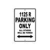 Buell 1125 R Parking Only All Others Will Be Towed Aluminum Decor Garage Sign