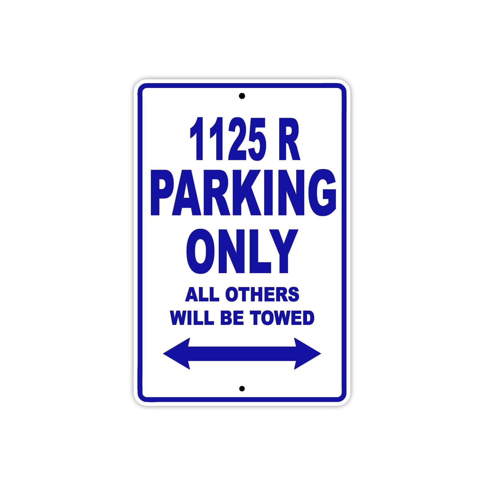 Buell 1125 R Parking Only All Others Will Be Towed Aluminum Decor Garage Sign