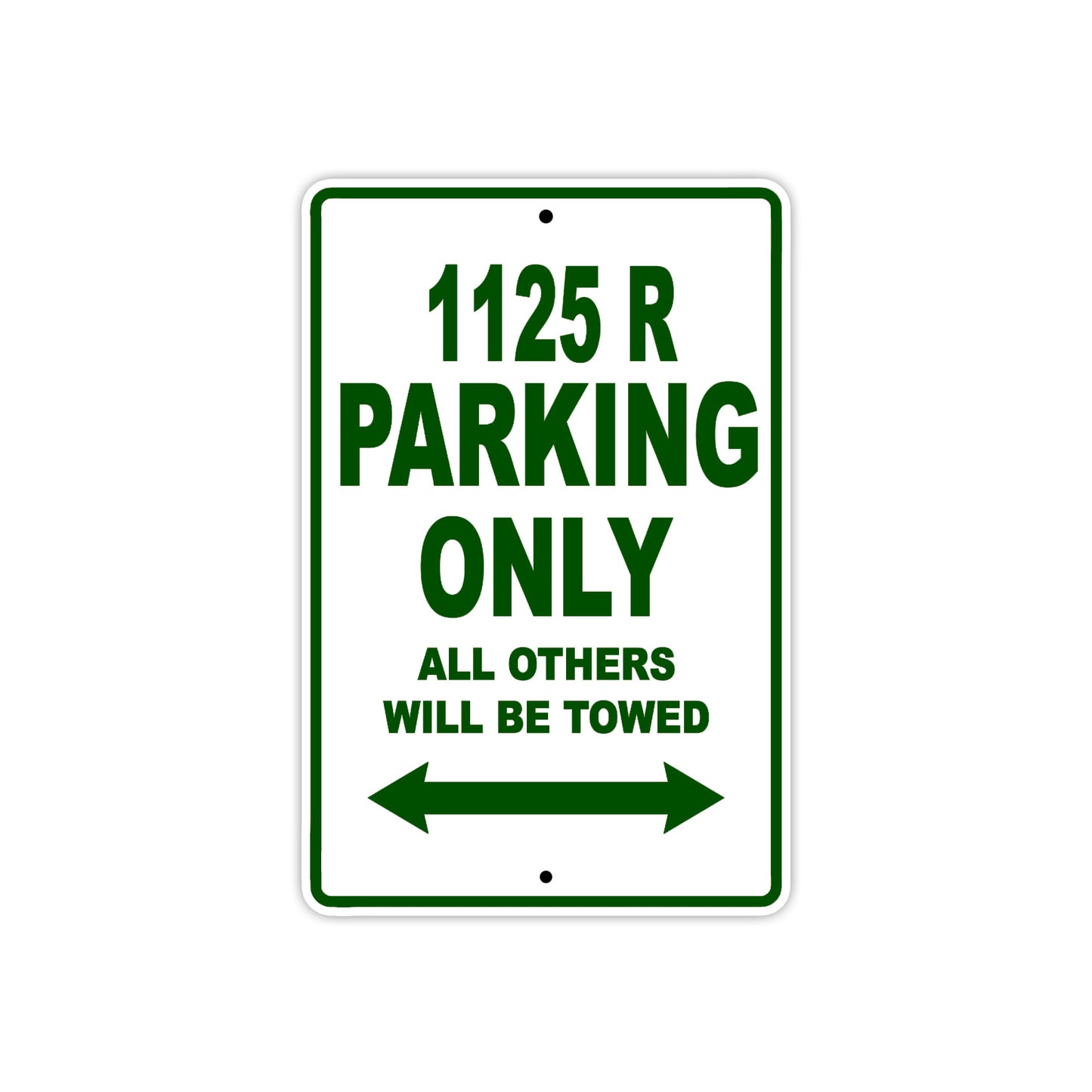 Buell 1125 R Parking Only All Others Will Be Towed Aluminum Decor Garage Sign