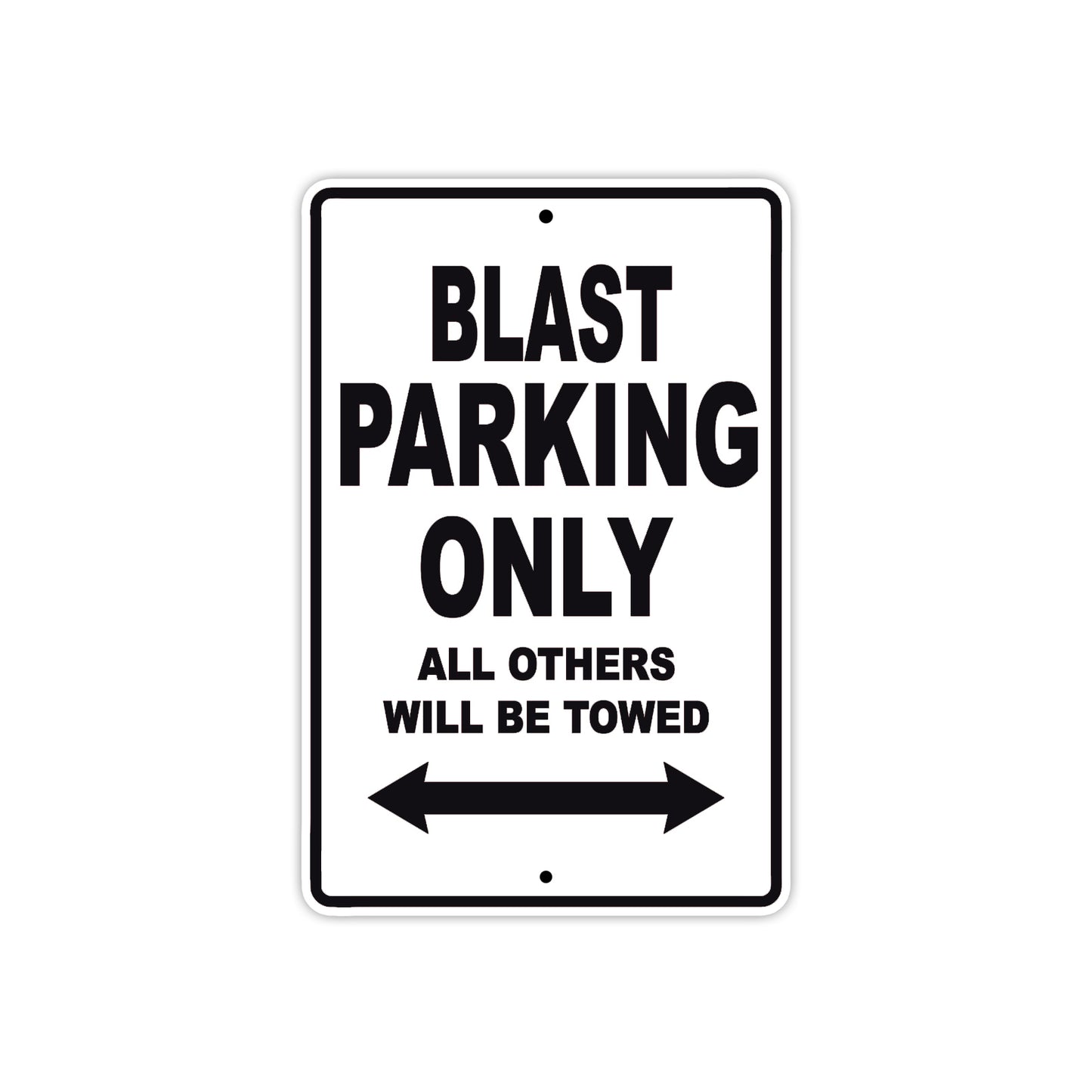 Buell Blast Parking Only All Others Will Be Towed Aluminum Decor Garage Sign