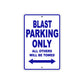 Buell Blast Parking Only All Others Will Be Towed Aluminum Decor Garage Sign