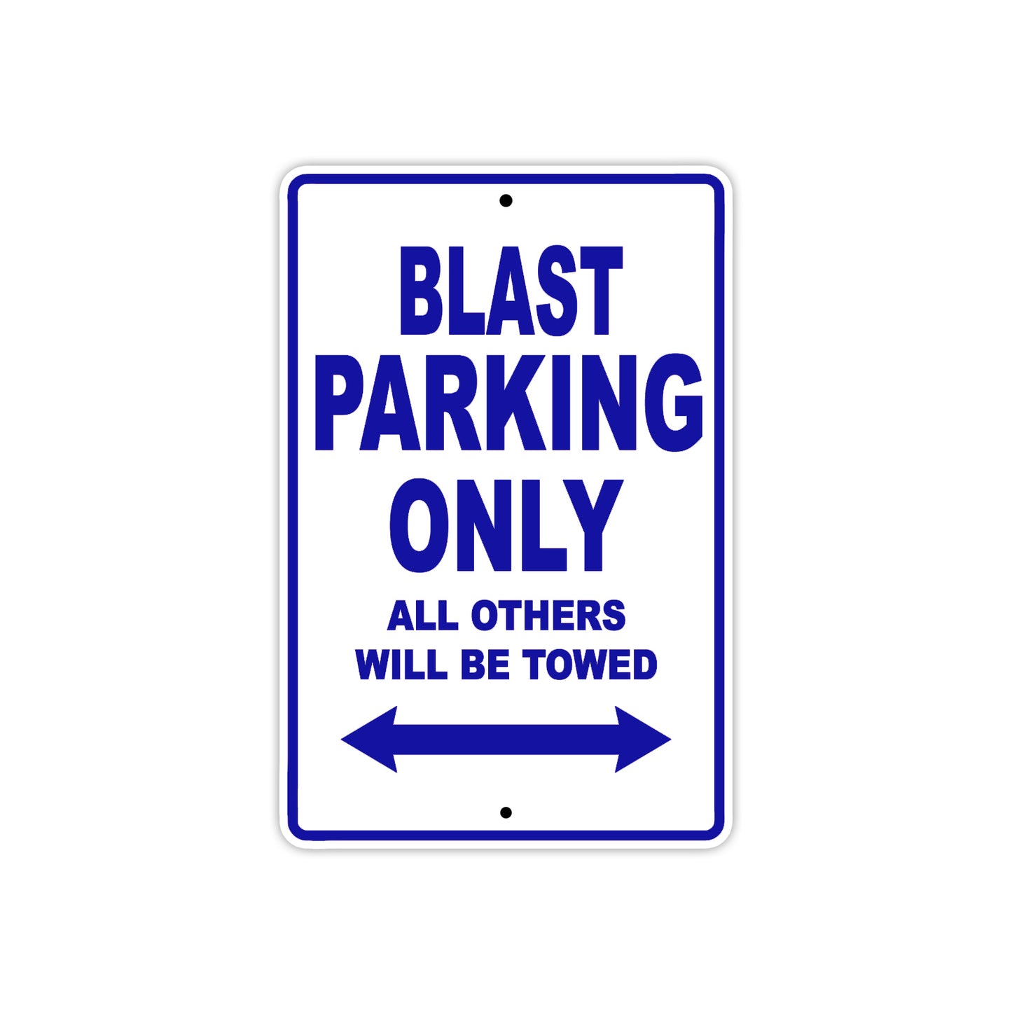 Buell Blast Parking Only All Others Will Be Towed Aluminum Decor Garage Sign
