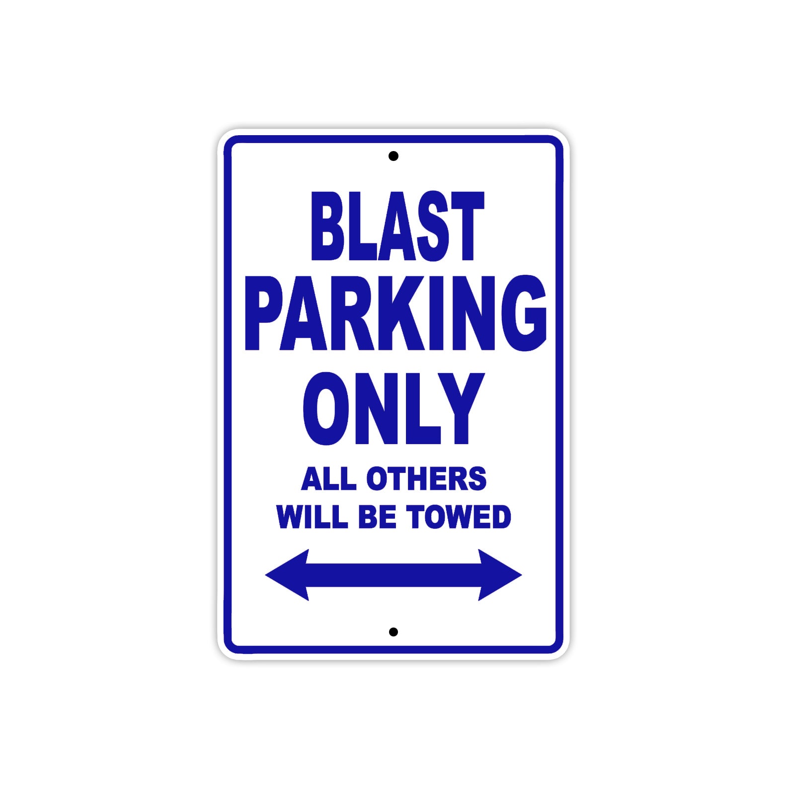 Buell Blast Parking Only All Others Will Be Towed Aluminum Decor Garage Sign