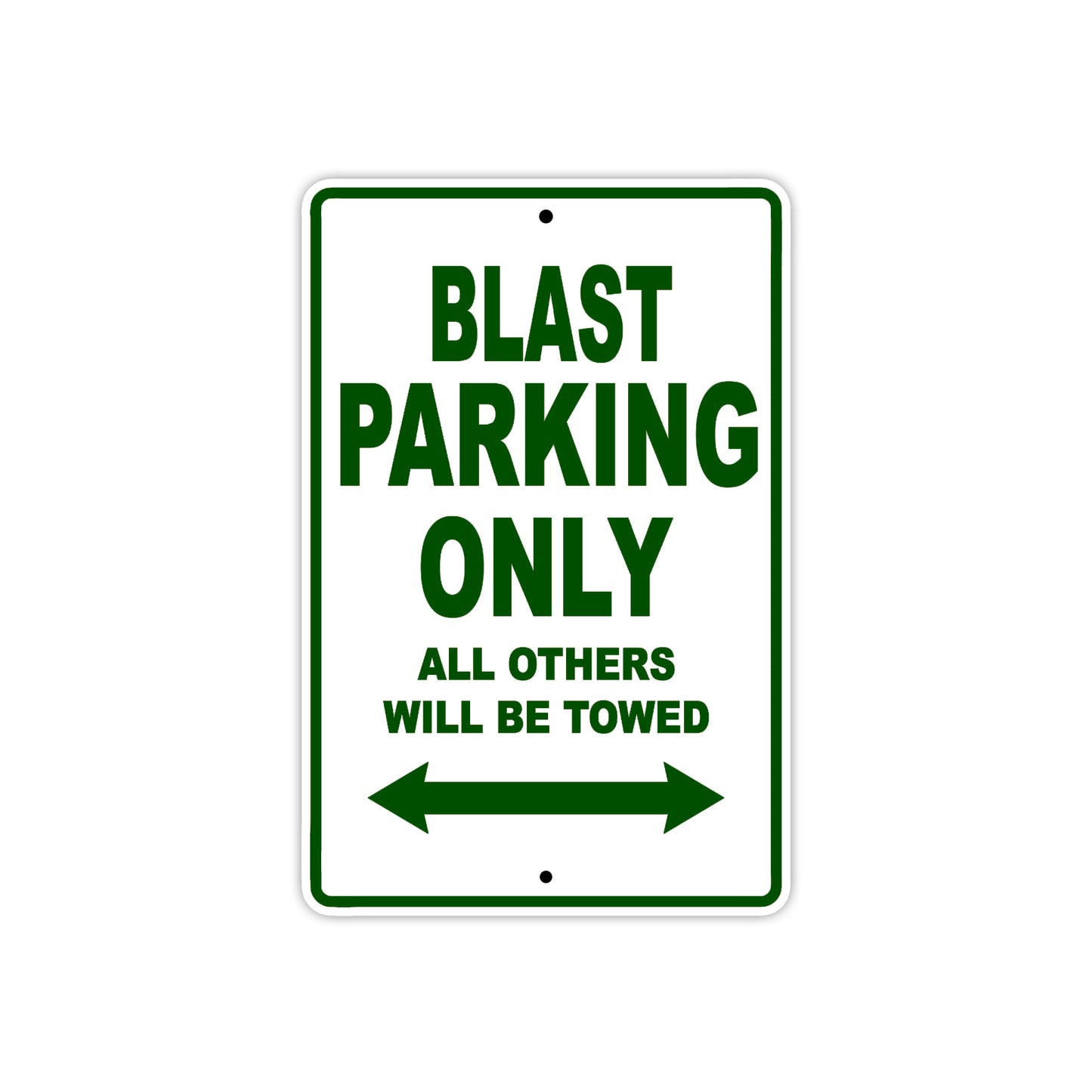 Buell Blast Parking Only All Others Will Be Towed Aluminum Decor Garage Sign