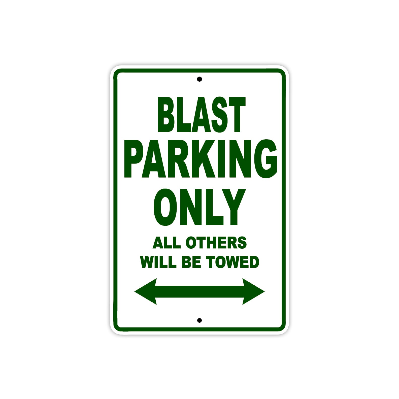 Buell Blast Parking Only All Others Will Be Towed Aluminum Decor Garage Sign