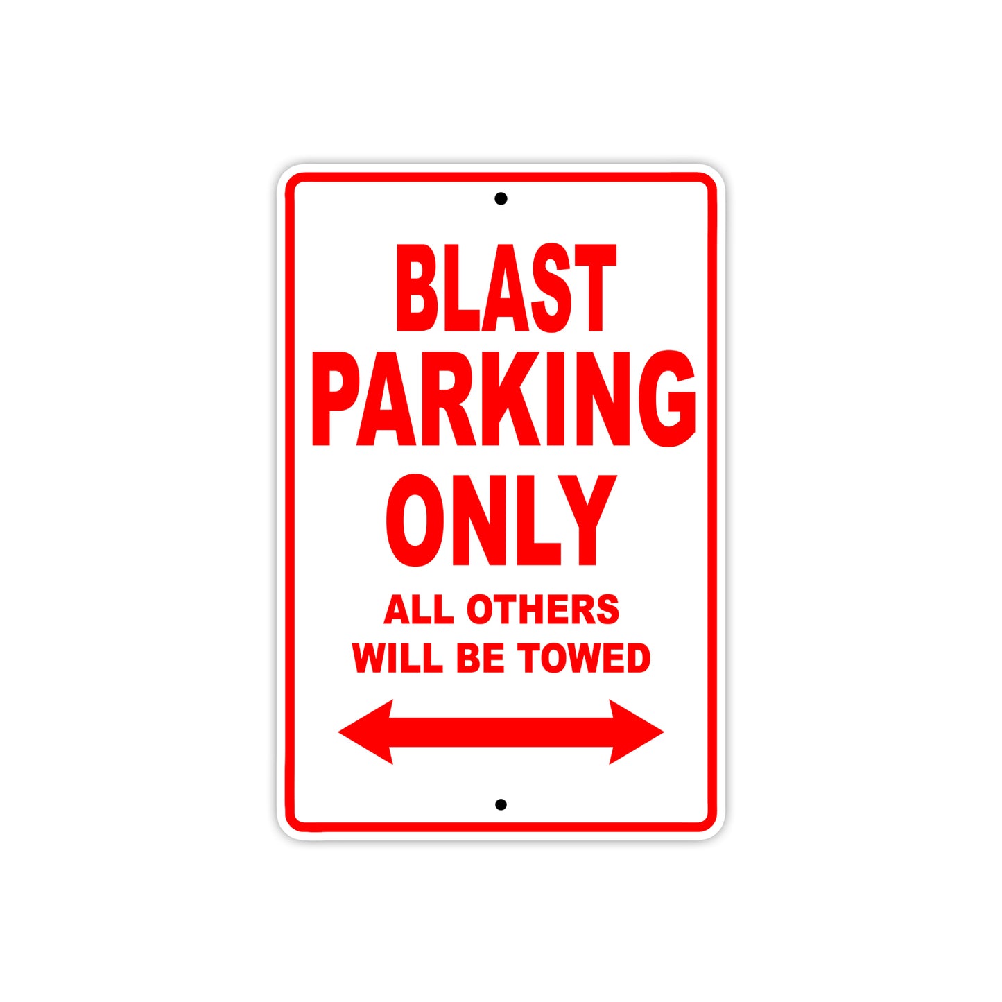 Buell Blast Parking Only All Others Will Be Towed Aluminum Decor Garage Sign