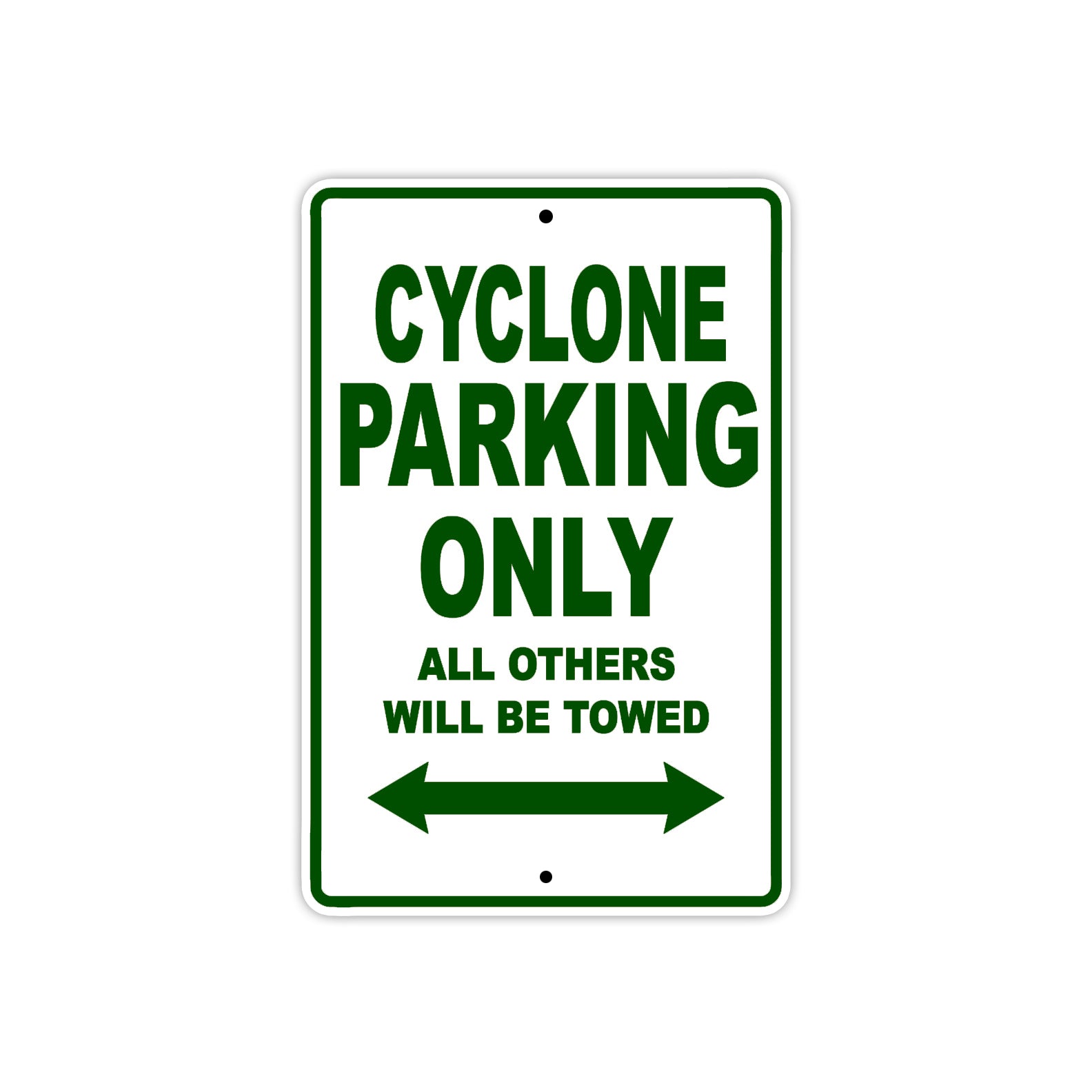 Buell Cyclone Parking Only All Others Will Be Towed Aluminum Decor Garage Sign