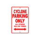 Buell Cyclone Parking Only All Others Will Be Towed Aluminum Decor Garage Sign