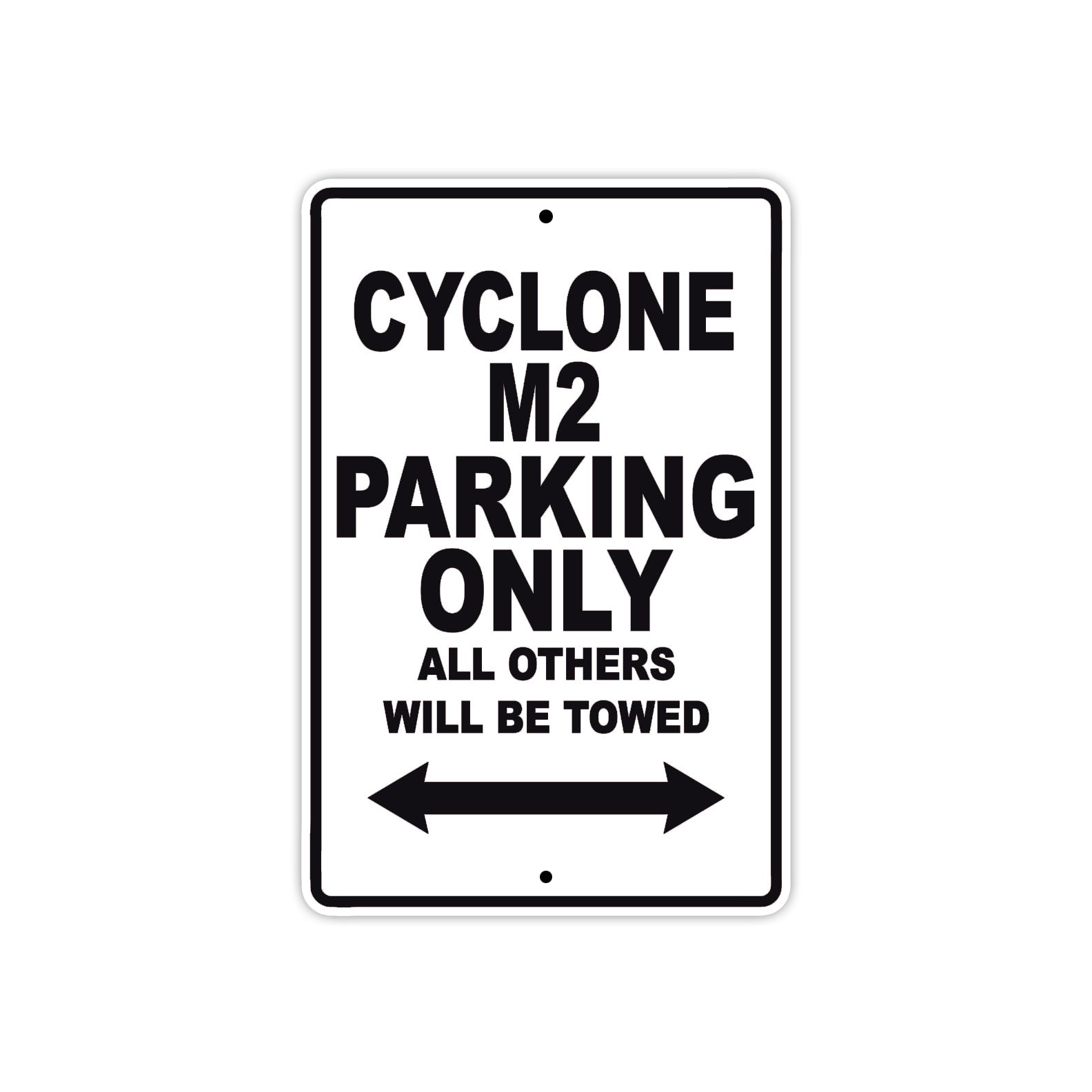Buell Cyclone M2 Parking Only All Others Will Be Towed Aluminum Decor Garage Sign
