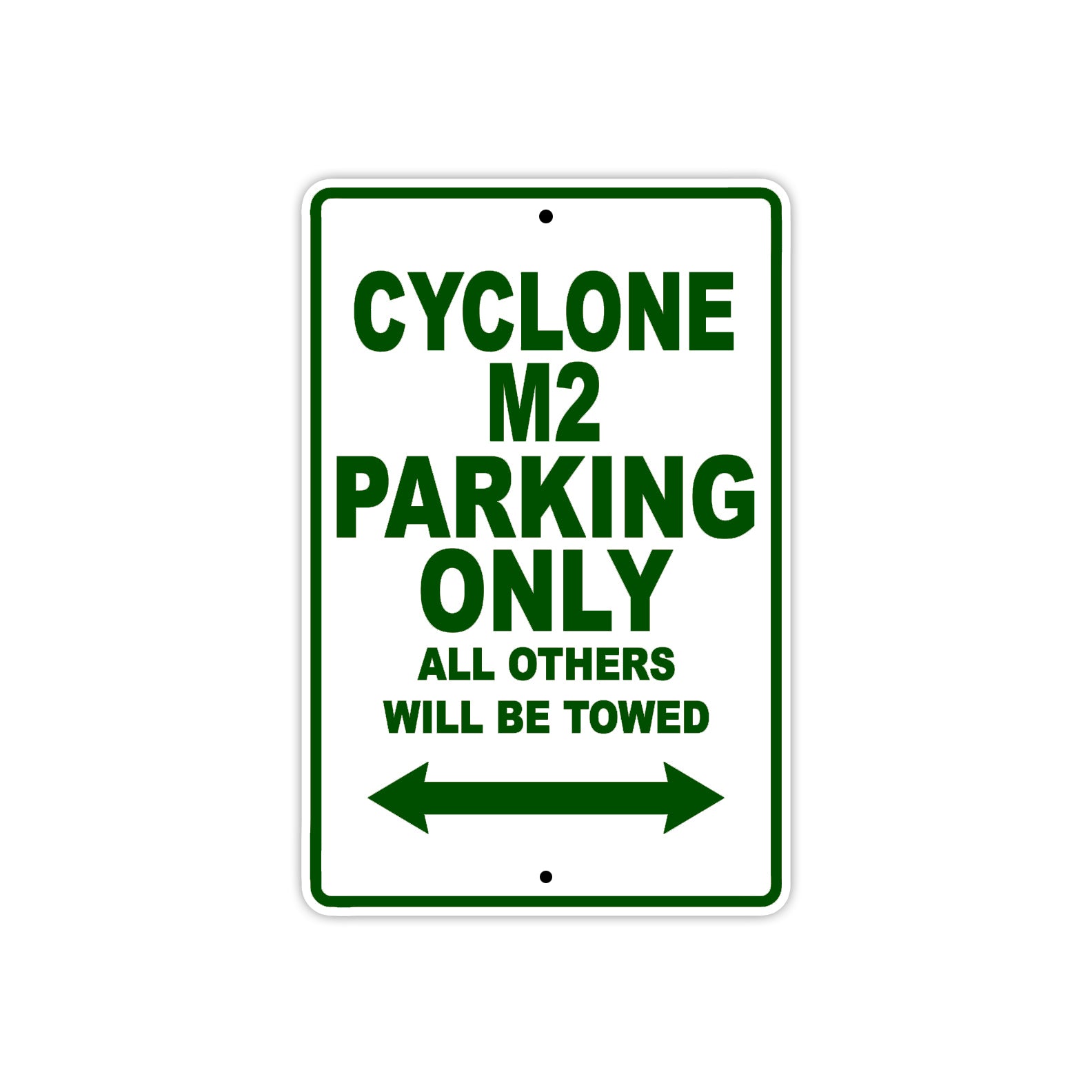 Buell Cyclone M2 Parking Only All Others Will Be Towed Aluminum Decor Garage Sign