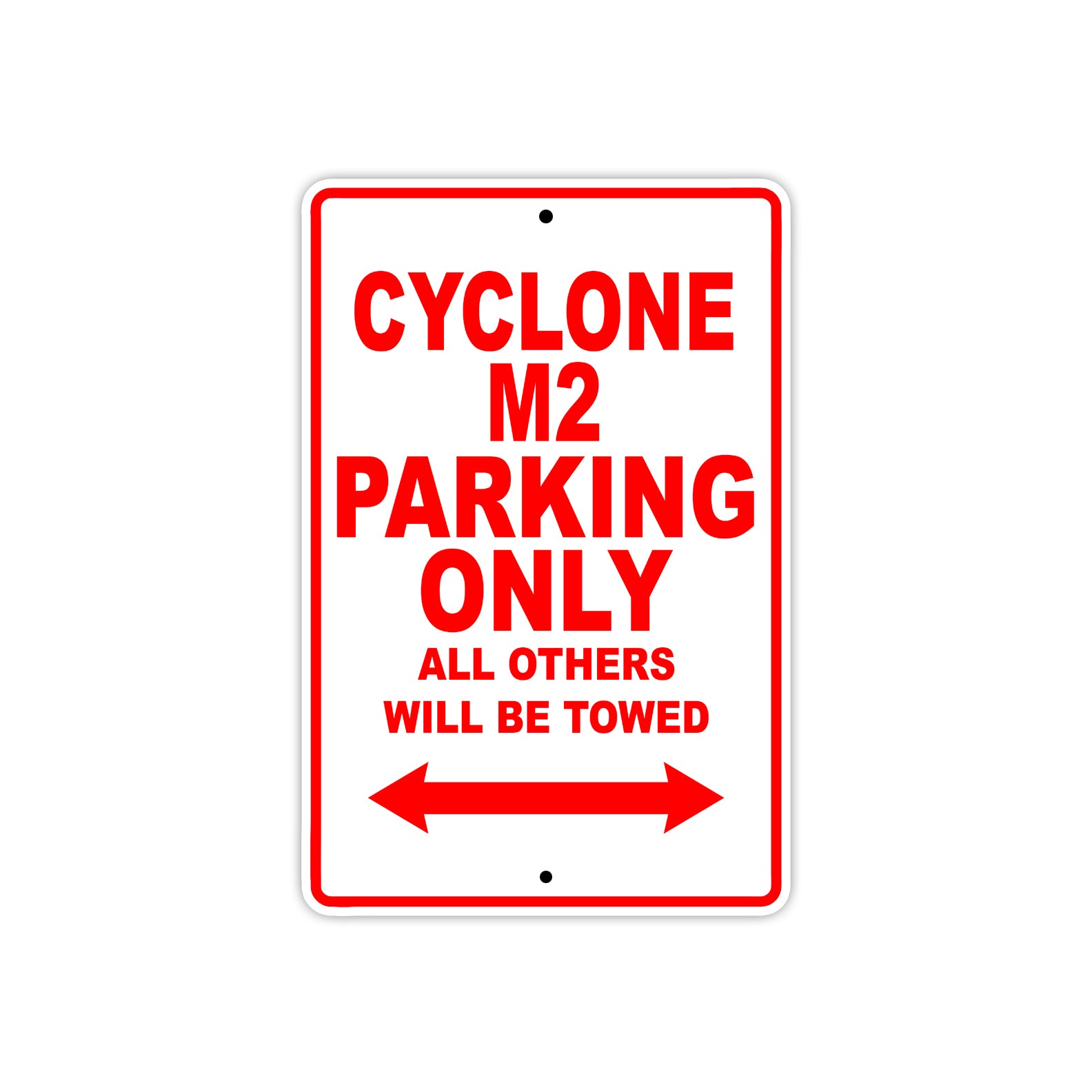 Buell Cyclone M2 Parking Only All Others Will Be Towed Aluminum Decor Garage Sign