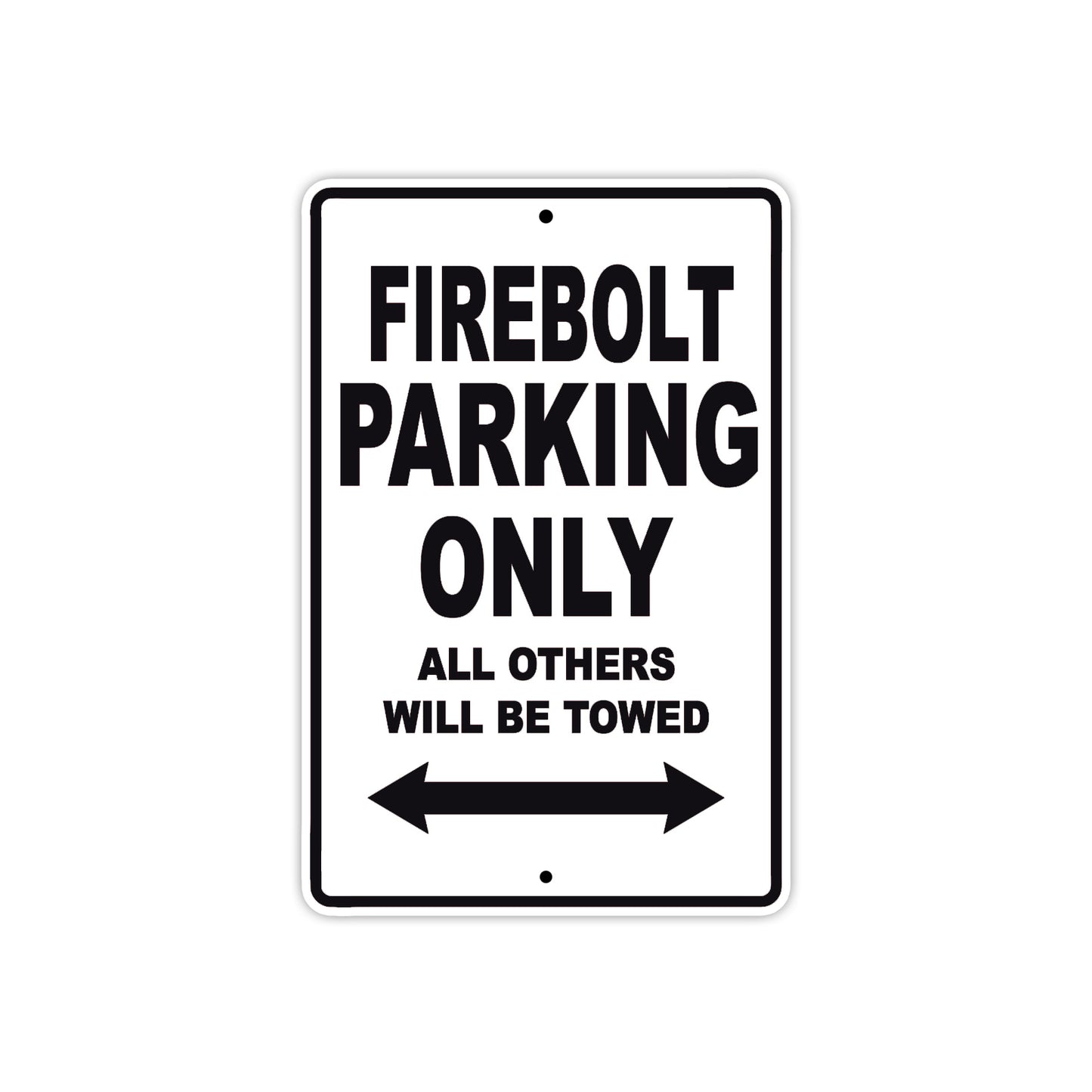 Buell Fire Bolt Parking Only All Others Will Be Towed Aluminum Decor Garage Sign