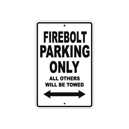 Buell Fire Bolt Parking Only All Others Will Be Towed Aluminum Decor Garage Sign