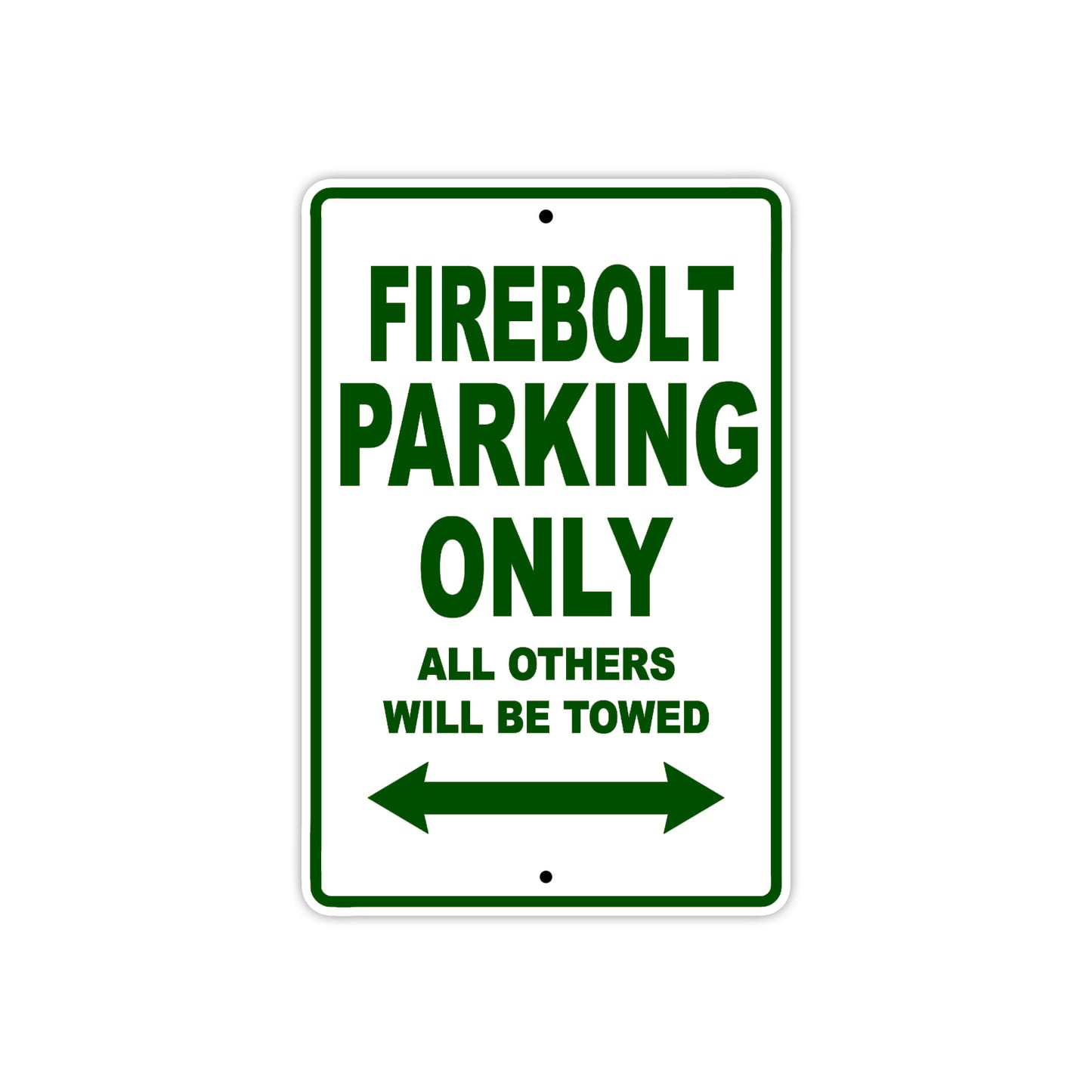 Buell Fire Bolt Parking Only All Others Will Be Towed Aluminum Decor Garage Sign