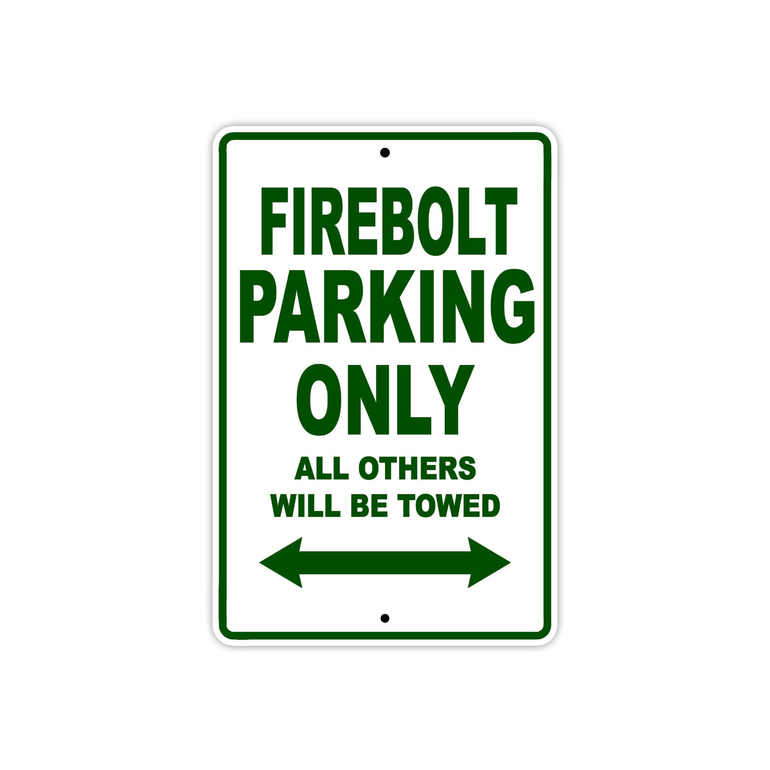 Buell Fire Bolt Parking Only All Others Will Be Towed Aluminum Decor Garage Sign