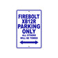 Buell Fire Bolt XB 12 R Parking Only All Others Will Be Towed Aluminum Decor Garage Sign
