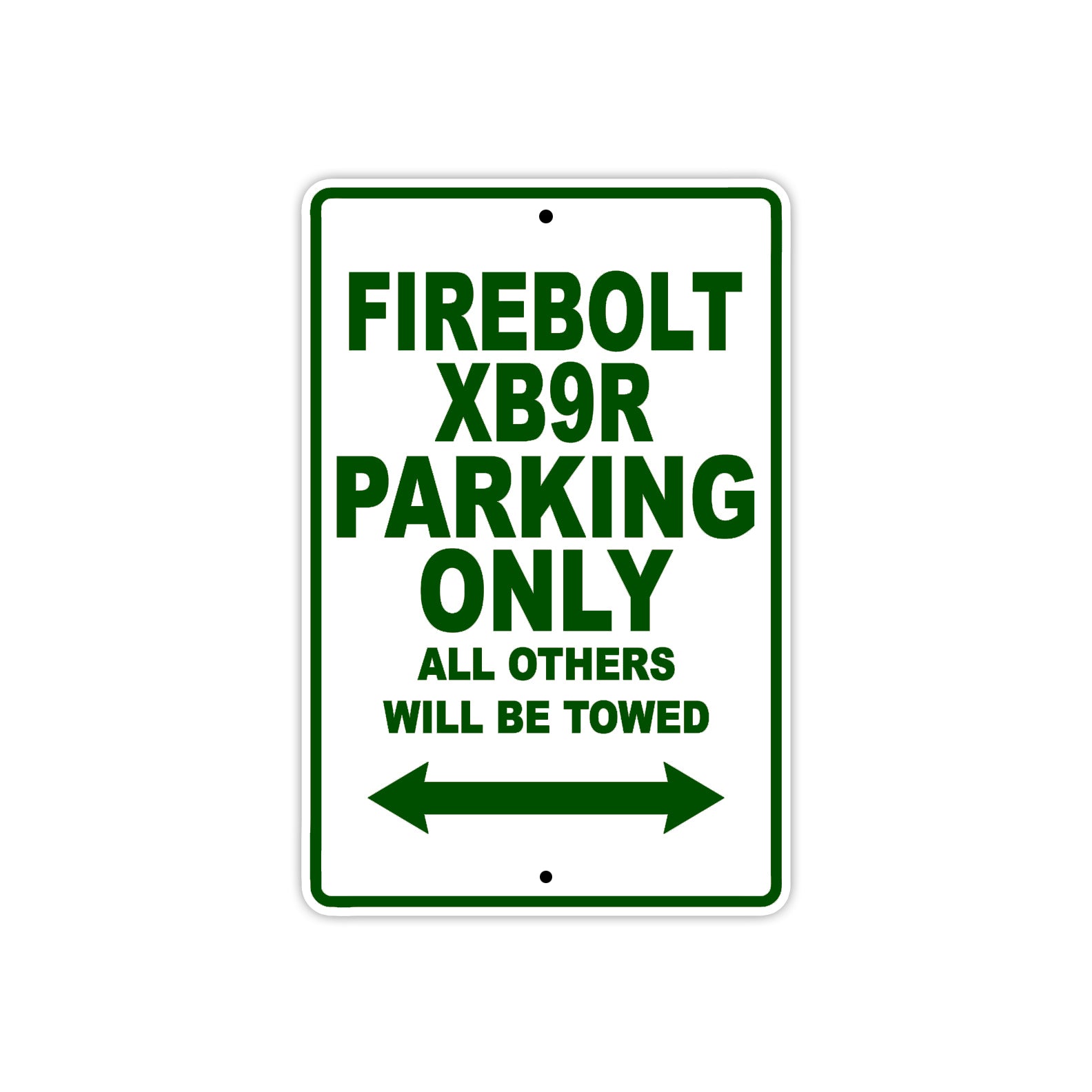 Buell Fire Bolt XB 9 R Parking Only All Others Will Be Towed Aluminum Decor Garage Sign