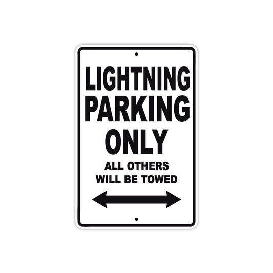 Buell Lightning Parking Only All Others Will Be Towed Aluminum Decor Garage Sign