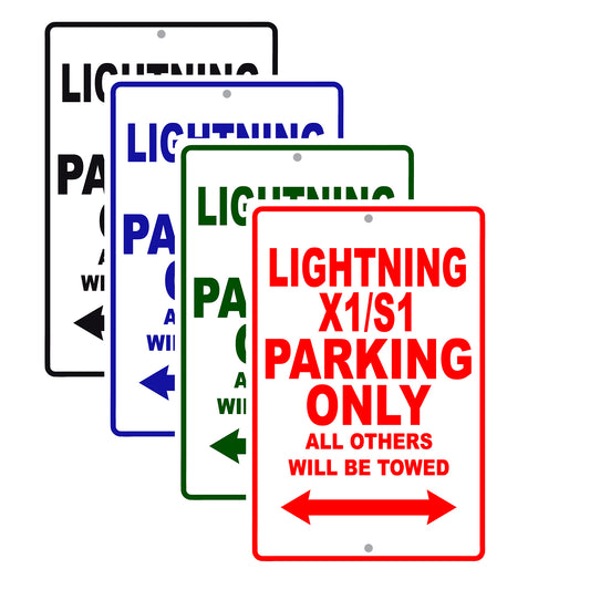 Buell Lightning X1/S1 Parking Only All Others Will Be Towed Aluminum Decor Garage Sign