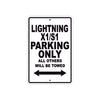 Buell Lightning X1/S1 Parking Only All Others Will Be Towed Aluminum Decor Garage Sign