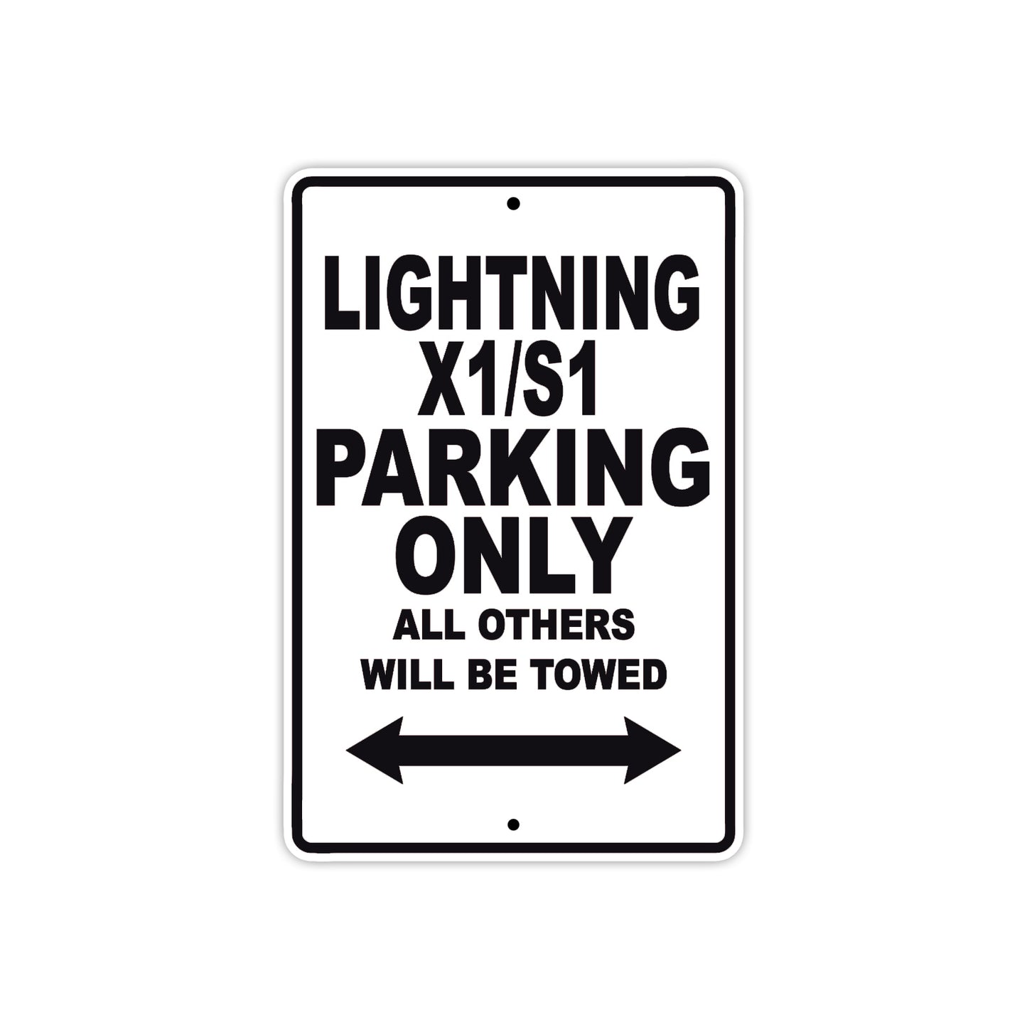Buell Lightning X1/S1 Parking Only All Others Will Be Towed Aluminum Decor Garage Sign