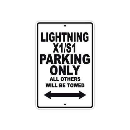 Buell Lightning X1/S1 Parking Only All Others Will Be Towed Aluminum Decor Garage Sign